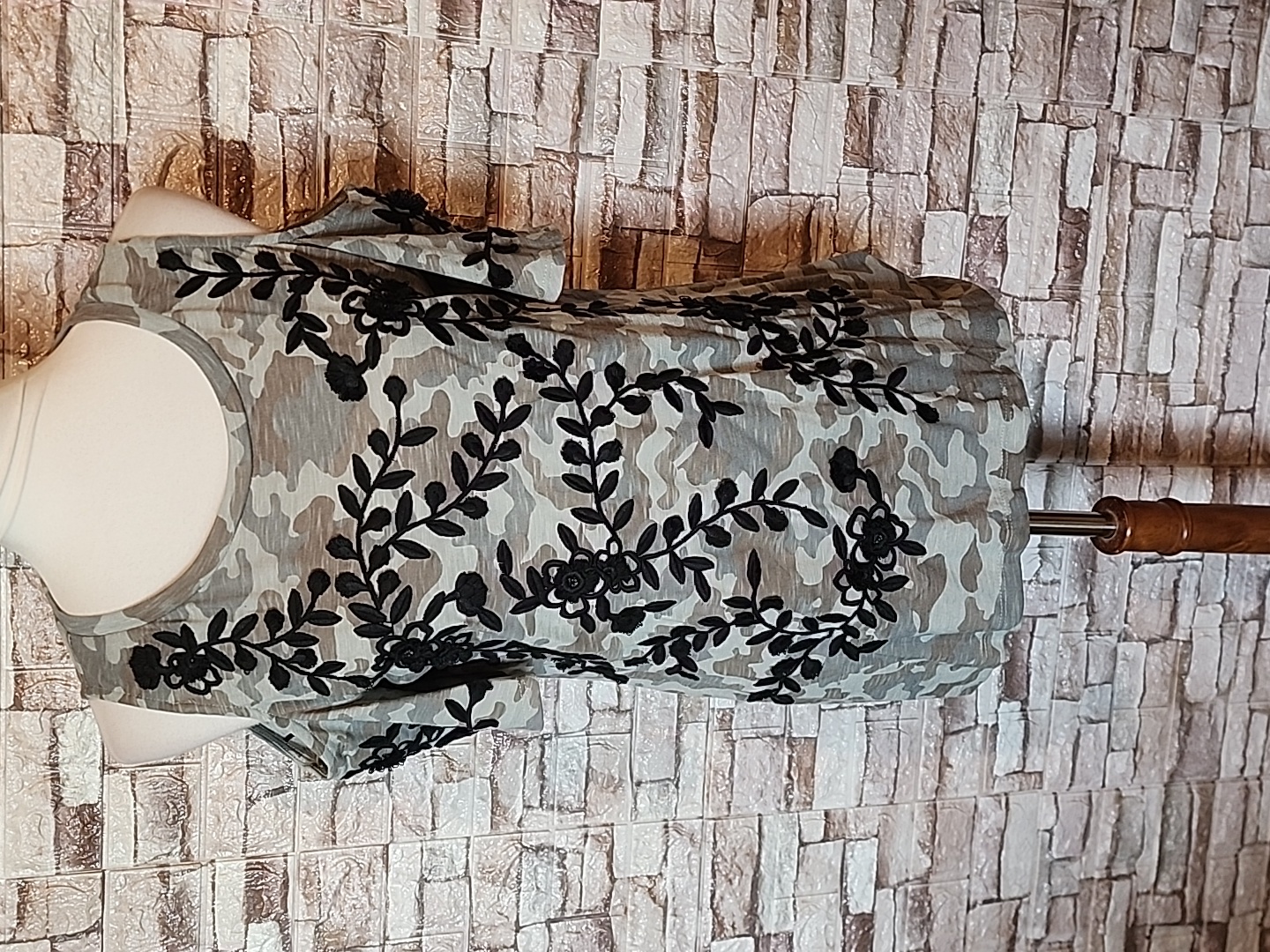 Inc International Concepts Olive Drab Brand New Camo Blouse